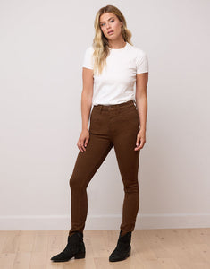 JEANS RACHEL - COUPE ÉTROITE  - COCOA BROWN  - Yoga Jeans
