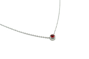 Collier - Rouge - Argent - Rouge Inox