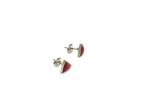 Boucles d'oreilles Triangle Plein - Résine colorée - Rouge Bijoux
