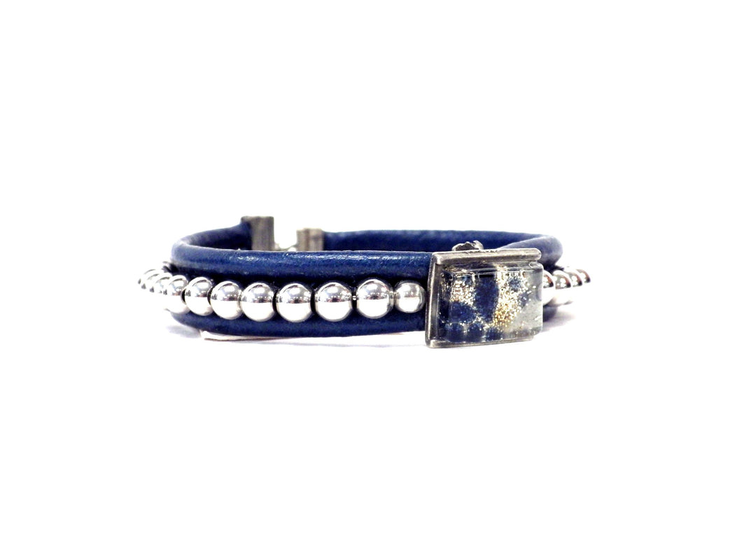 Bracelet girly bleu - Créart