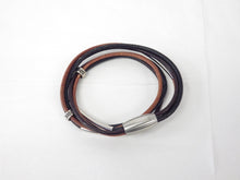 Charger l&#39;image dans la galerie, Collier/Bracelet avec files bruns et noirs - MJ Bijoux
