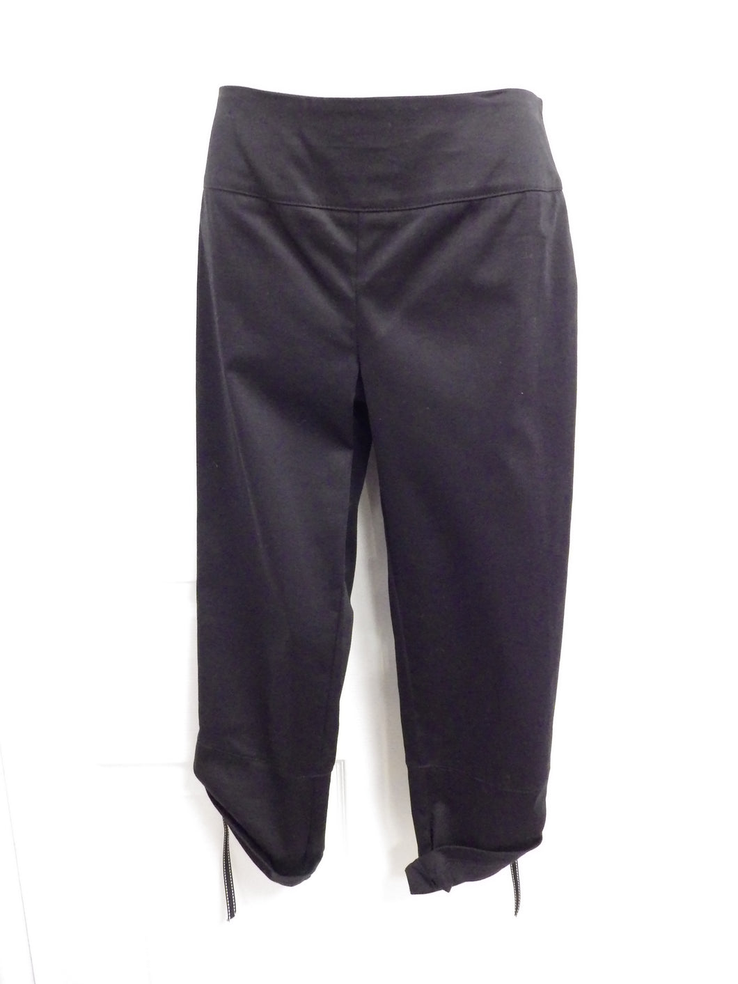 Pantalon capri ajustable noir - Luc Fontaine