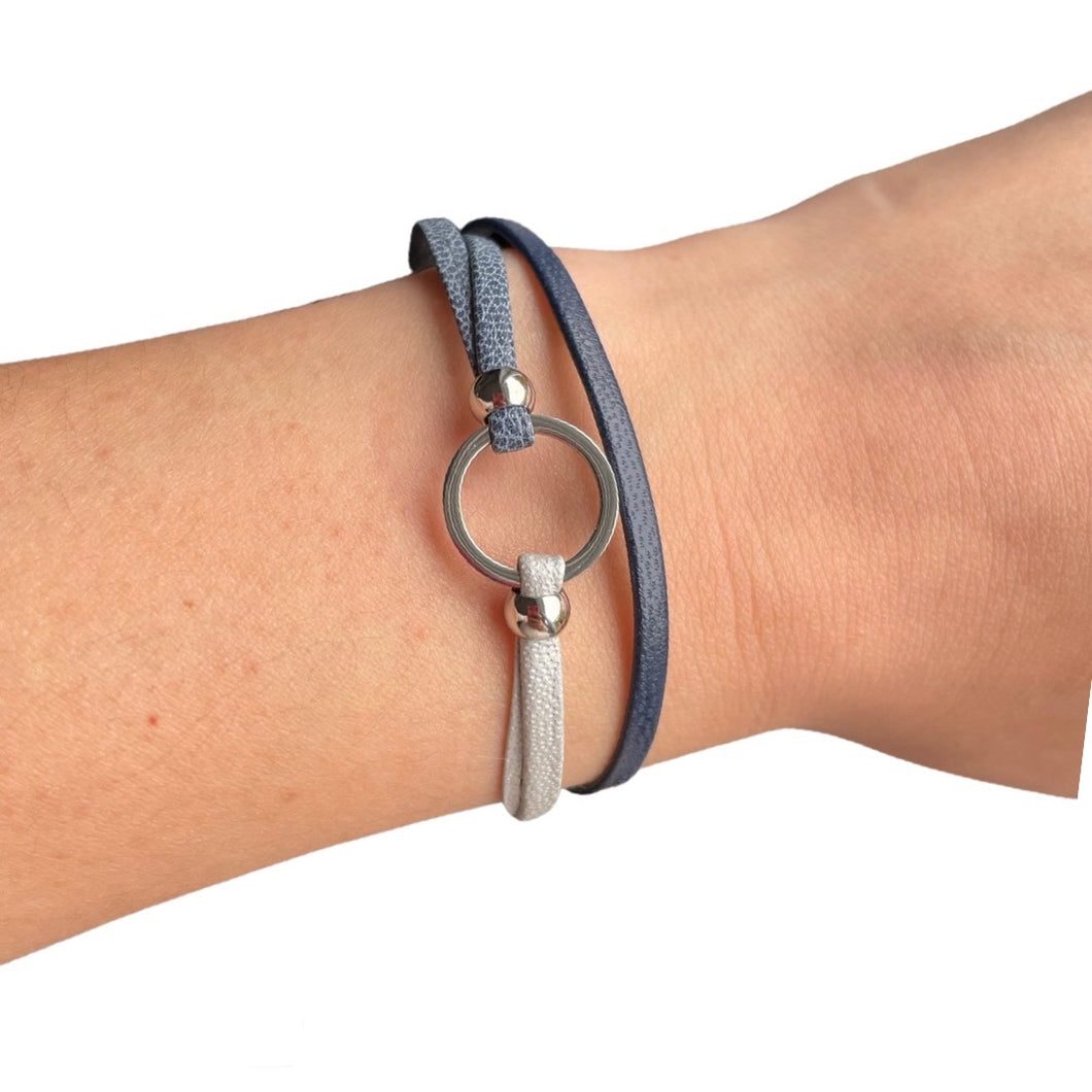 Bracelet mini Lara - Bleu Classique - Cré'art