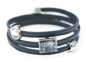 Bracelet twist bleu - Créart