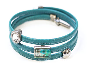 Bracelet twist turquoise - Créart